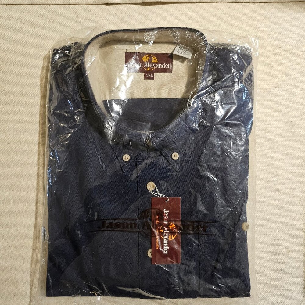 Jason Alexander Men's 3XL Long Sleeve Button Down Shirt